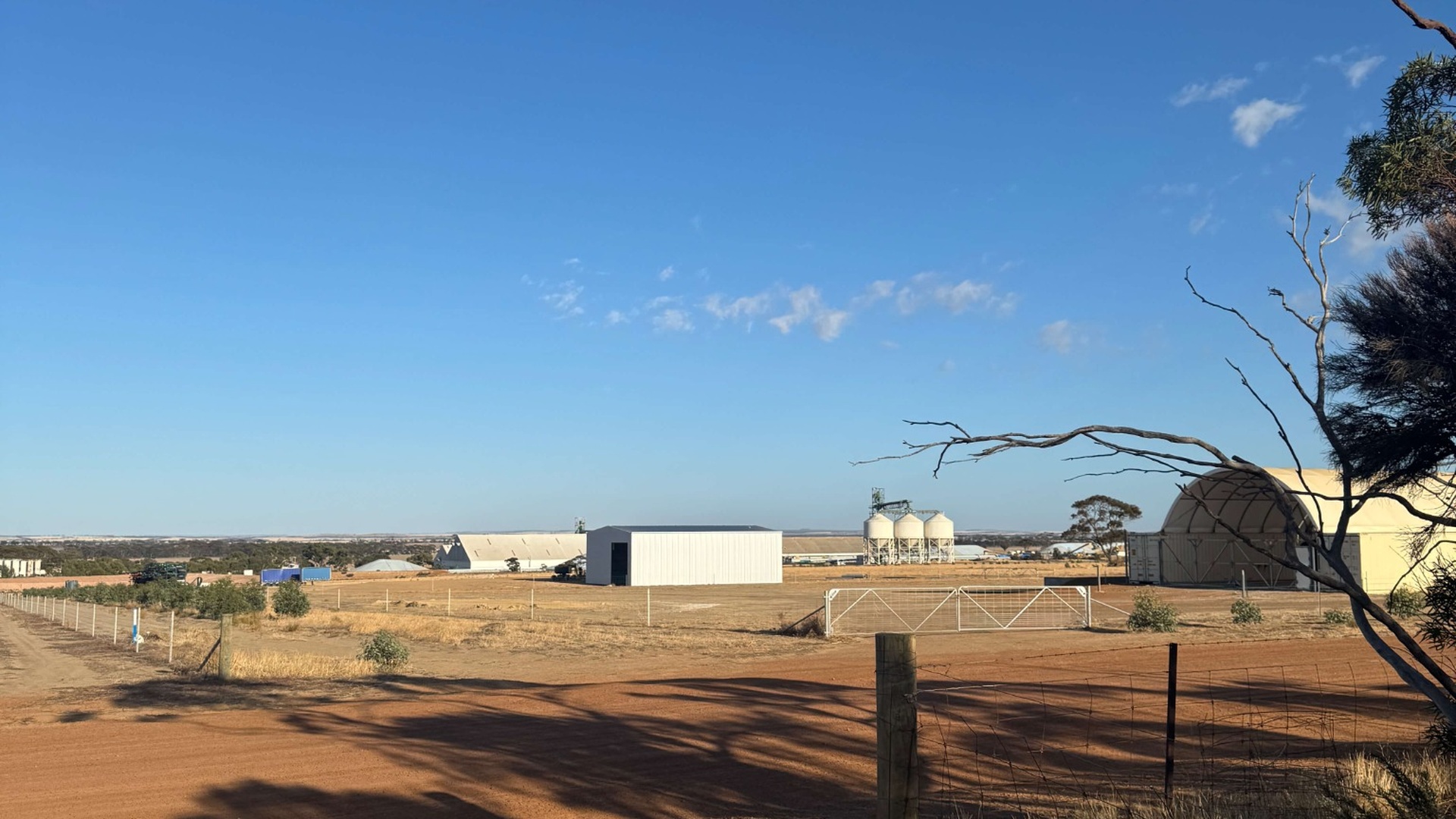 Solar panels on roof of rural house